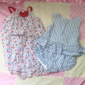 Romper, ruffle bottoms